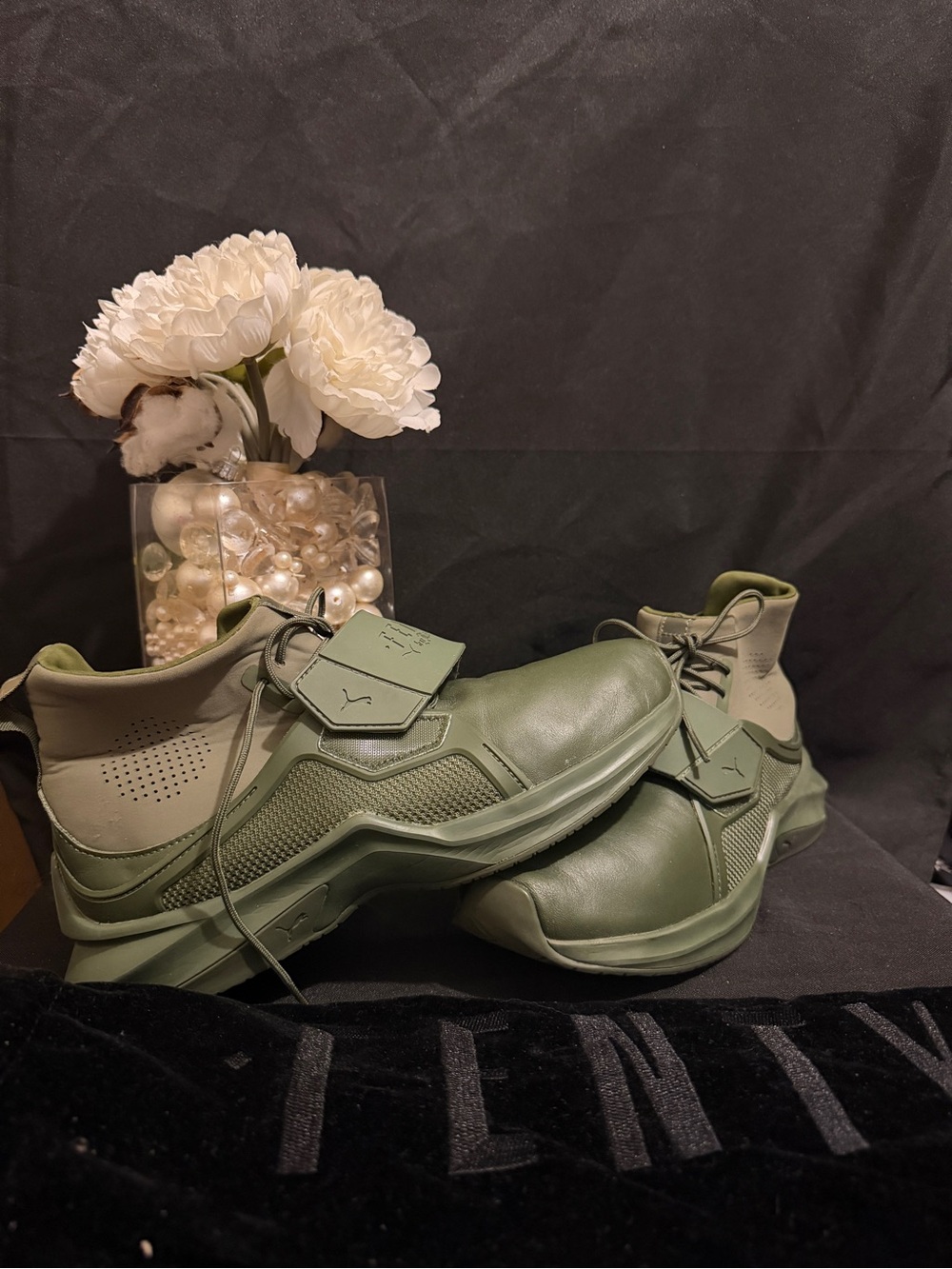 Men’s Olive Tactical-Style Sneakers